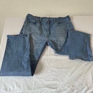 Levi's 505 Straight Denim Jeans Mens 40x32 Blue Med Wash 5 Pocket Regular Fit